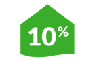 10% up