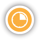 Orange clock icon