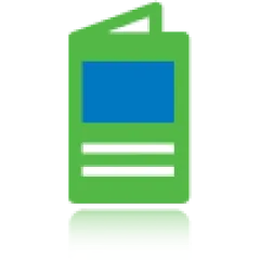 Icon of a brochure